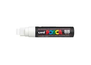 Marcatore UNI POSCA PC17K p.scalpello 15mm bianco UNI MITSUBISHI