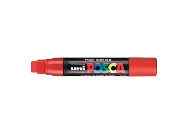 Marcatore UNI POSCA PC17K p.scalpello 15mm rosso UNI MITSUBISHI