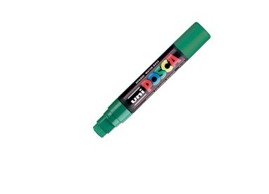 Marcatore UNI POSCA PC17K p.scalpello 15mm verde UNI MITSUBISHI