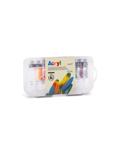 ASTUCCIO 10 COLORI ACRILICO 18ml Primo