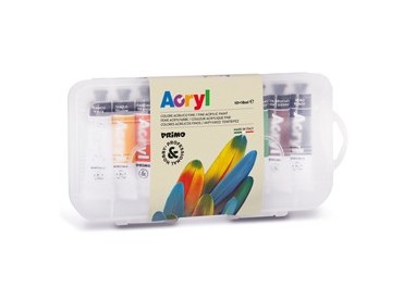 ASTUCCIO 10 COLORI ACRILICO 18ml Primo