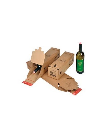 SCATOLA SPEDIZIONE 74x74x305mm MODULO BASE X 1 BOTTIGLIA
