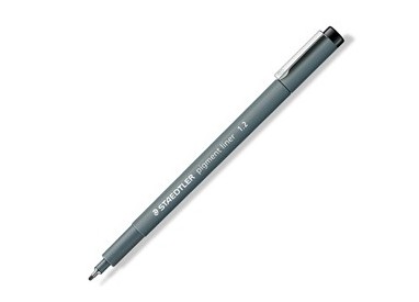Pennarello Pigment Liner 308 nero 1,2mm Staedtler