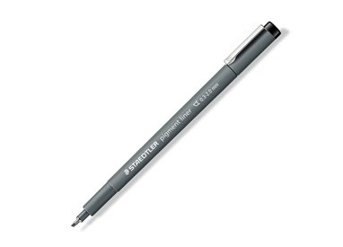 Pennarello Pigment Liner 308 nero 2,0mm punta scalpello Staedtler