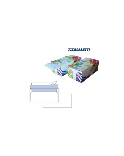 BOX DISPENSER 150 BUSTE BIANCHE 110X230MM 90GR S/FINESTRA con STRIP BLASETTI