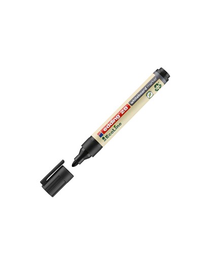 MARCATORE NERO PER LAVAGNE BIANCHE EDDING 28 ECOLINE TRATTO 1,5 - 3,00mm