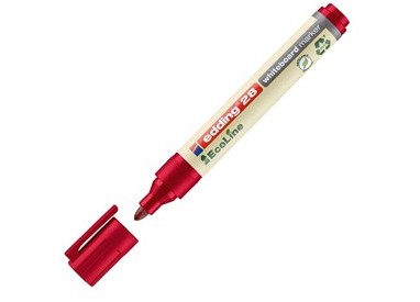 MARCATORE ROSSO PER LAVAGNE BIANCHE EDDING 28 ECOLINE TRATTO 1,5 - 3,00mm
