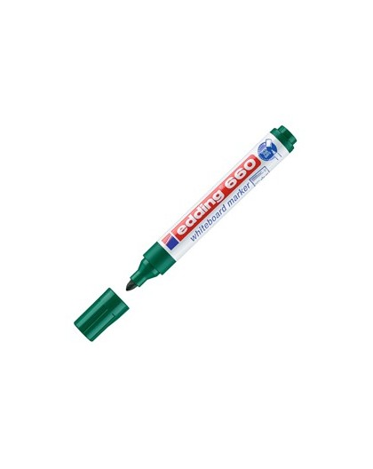 MARCATORE VERDE PER LAVAGNE BIANCHE EDDING 660 TRATTO 1,5 - 3,00mm