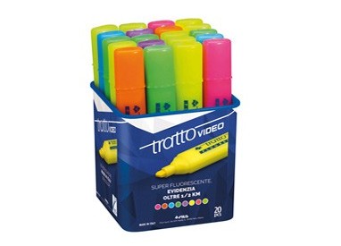 BARATTOLO 20 EVIDENZIATORI TRATTO VIDEO ASSORTITI