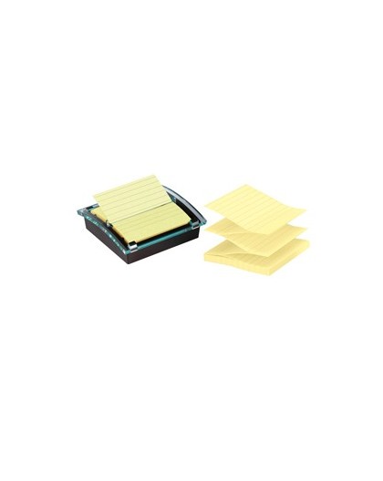 DISPENSER 90foglietti Post-it® Super Sticky 101x101mm righe DS440-SSCYL GIALLO C