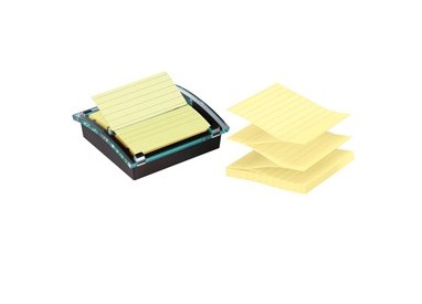 DISPENSER 90foglietti Post-it® Super Sticky 101x101mm righe DS440-SSCYL GIALLO C