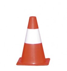 CONO SEGNALETICO H30cm BIANCO/ROSSO
