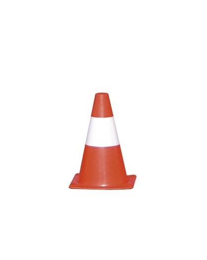 CONO SEGNALETICO H30cm BIANCO/ROSSO