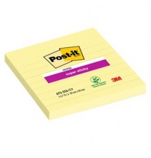 Blocco 70fg. Post-it® Super Sticky Giallo Canary™ 101x101mm a righe 675-SS3CY-EU