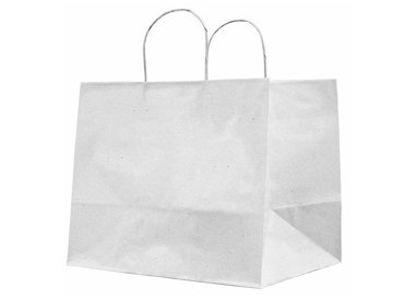 25 SHOPPERS CARTA KRAFT 32X20X33CM TWISTED LARGE AVORIO