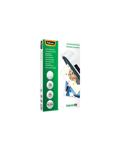 Scatola 100 pouches IMPRESS100 100mic A3 Fellowes