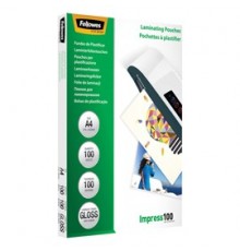 Scatola 100 pouches IMPRESS100 100mic A4 Fellowes