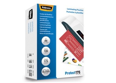Scatola 100 pouches PROTECT175 175mic A3 Fellowes