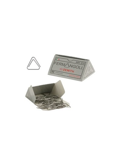 SCATOLA 50 FERMANGOLI ZENITH 815 Acciaio inox 100