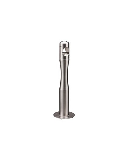 Portacenere a colonna H108cm in acciaio inox