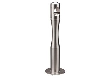 Portacenere a colonna H108cm in acciaio inox