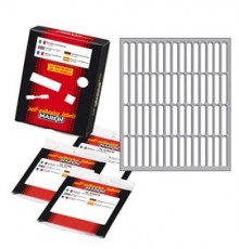 Etichetta adesiva bianca 34x5mm (10fogli x 60etichette) Markin