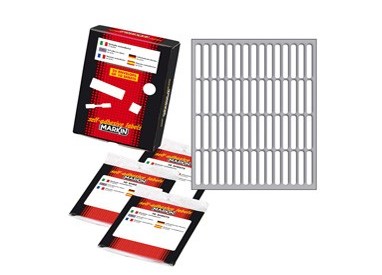 Etichetta adesiva bianca 34x5mm (10fogli x 60etichette) Markin