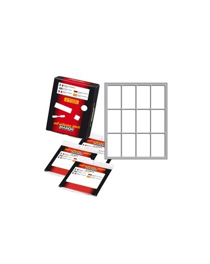 Etichetta adesiva bianca 46X27mm (10fogli x 12etichette) Markin