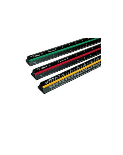 Scalimetro 98U 30cm (Scale 1:1-2-5-20-50-100-200-500-1000-1250-2500) Tecnostyl