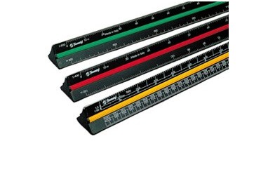Scalimetro 98U 30cm (Scale 1:1-2-5-20-50-100-200-500-1000-1250-2500) Tecnostyl