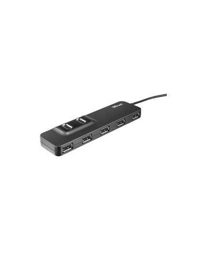 HUB OILA 7 PORTE USB 2.0 ALIMENTATO TRUST