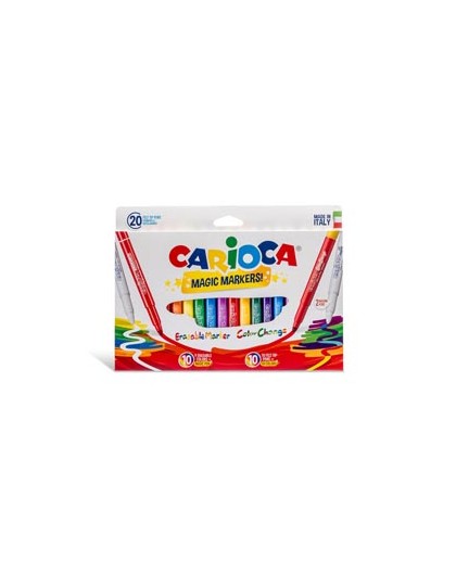 Astuccio 20 pennarelli Magic Markers colori assortiti CARIOCA