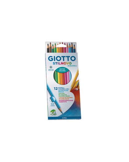 ASTUCCIO 12 PASTELLI STILNOVO ACQUARELL GIOTTO