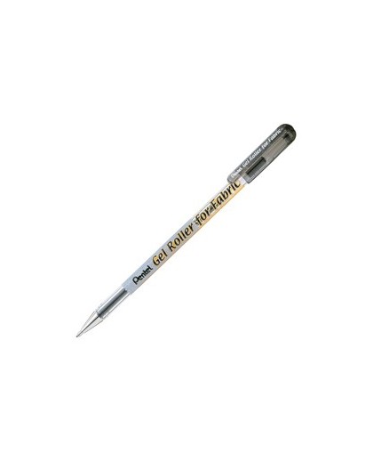 Roller gel per tessuto 1,0mm inchiostro permanente nero PENTEL