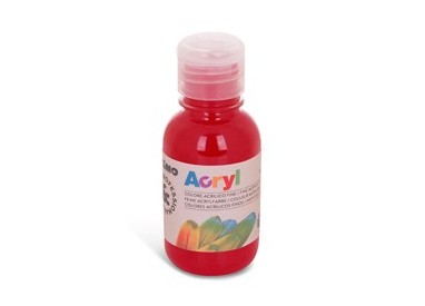Colore acrilico fine Acryl 125ml rosso carminio PRIMO