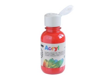 Colore acrilico fine Acryl 125ml rosso vermiglione PRIMO