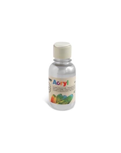Colore acrilico fine Acryl 125ml argento PRIMO