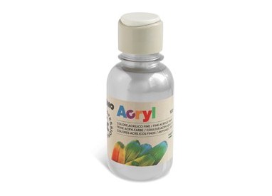 Colore acrilico fine Acryl 125ml argento PRIMO