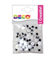 OCCHIETTI ADESIVI TONDI BUSTA DA 50 PZ. MISURE ASSORTITE DECO