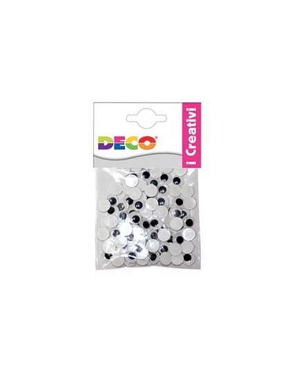 OCCHIETTI ADESIVI TONDI BUSTA DA 50 PZ. MISURE ASSORTITE DECO
