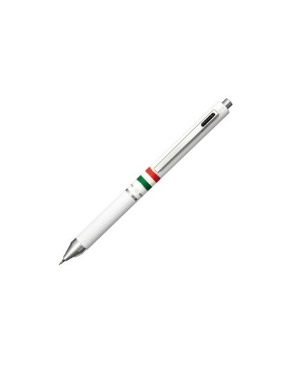 Penna sfera scatto multifunzione QUADRA fusto bianco gommato Italia OSAMA