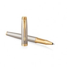 ROLLER IM PREMIUM WARM GREY METAL CHISELLED PARKER