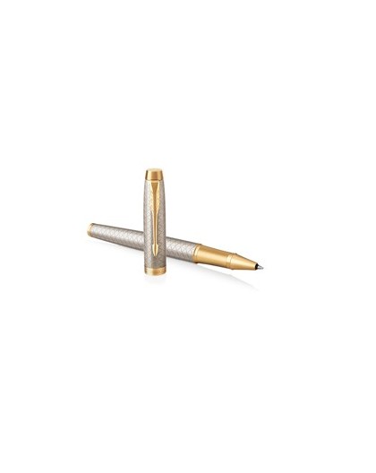ROLLER IM PREMIUM WARM GREY METAL CHISELLED PARKER