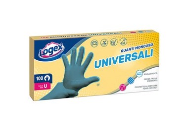 SCATOLA 100 GUANTI IN POLIETILENE Tg. Universale