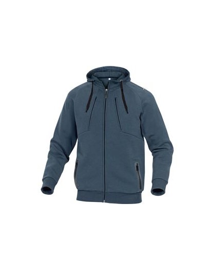 FELPA SPORTIVA Anzio Tg. XL blu marino IN PILE/COTONE