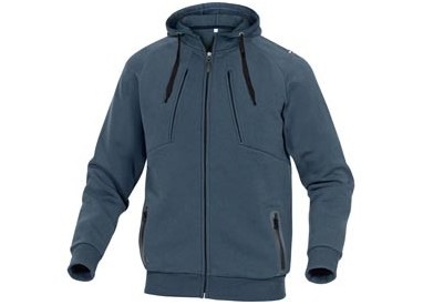 FELPA SPORTIVA Anzio Tg. XL blu marino IN PILE/COTONE