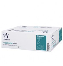 Pacco 200 asciugamani piegati a Z goffrato a onda DissolveTech Papernet
