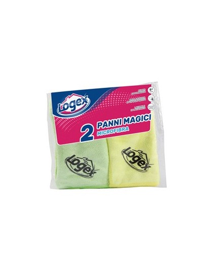 Conf. 2 PANNI MAGICO IN MICROFIBRA 38x38cm LOGEX