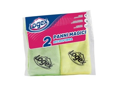 Conf. 2 PANNI MAGICO IN MICROFIBRA 38x38cm LOGEX
