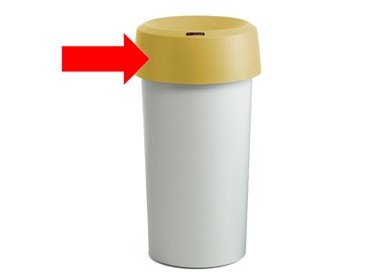 COPERCHIO ad ANELLO GIALLO MODO Round Rotho